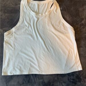 Women's Cream Sleeveless Top